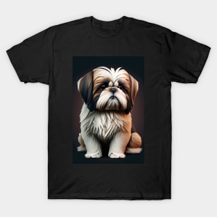 Super Cute Shih Tzu Portrait T-Shirt